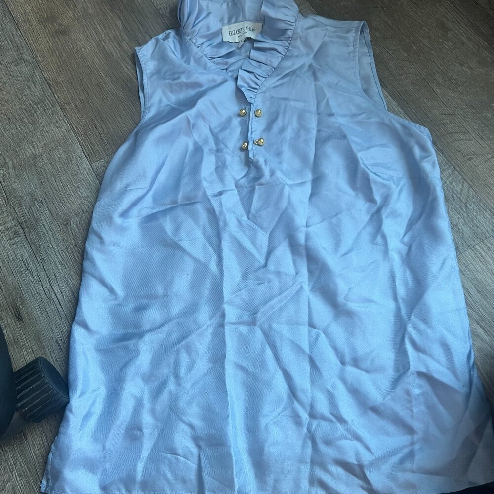 Elizabeth McKay size 8 silk blouse